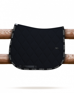 GEM - Tapis de selle "LOVE" Marine/Argent