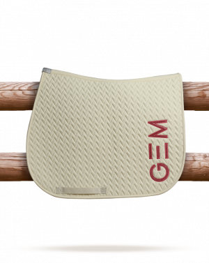 GEM - Tapis de selle "TEN" Vanille/Rose