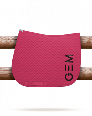 GEM - Tapis de selle "TEN" Rose/Noir