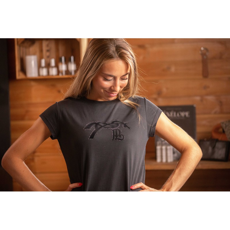 PENELOPE - T-shirt "Moby stone" Noir – Image 2
