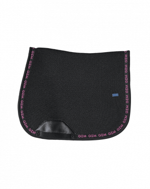 GEM - Tapis de selle "Mesh" Noir/Rose