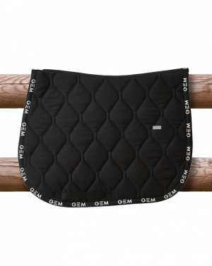 GEM - Tapis de selle "LOVE" Noir