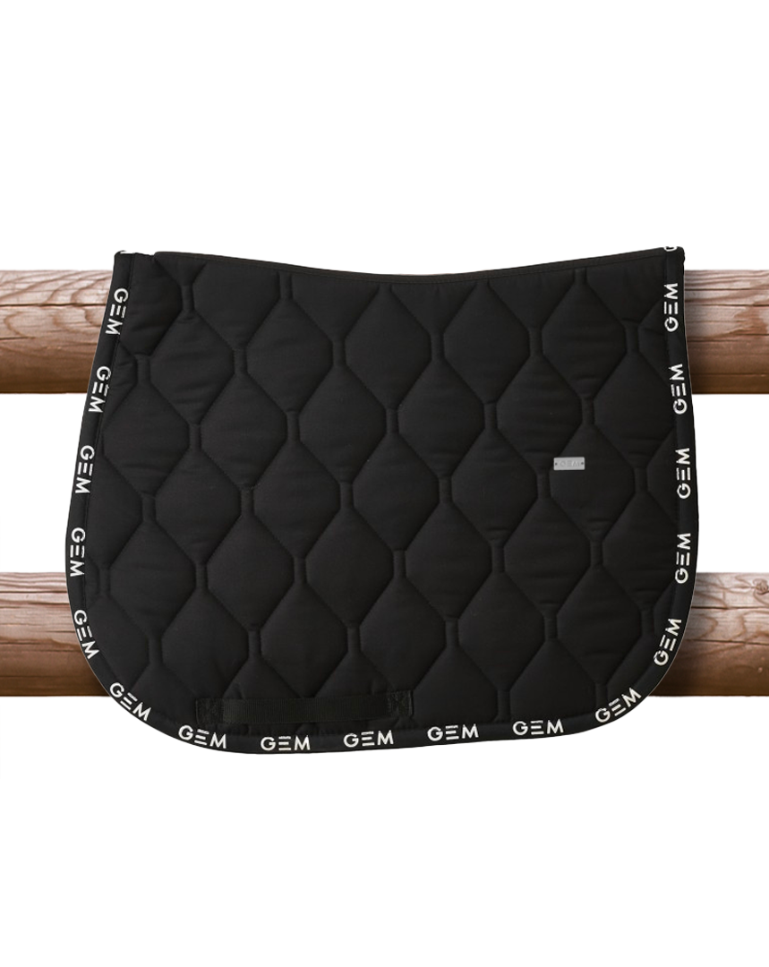 GEM - Tapis de selle "LOVE" Noir