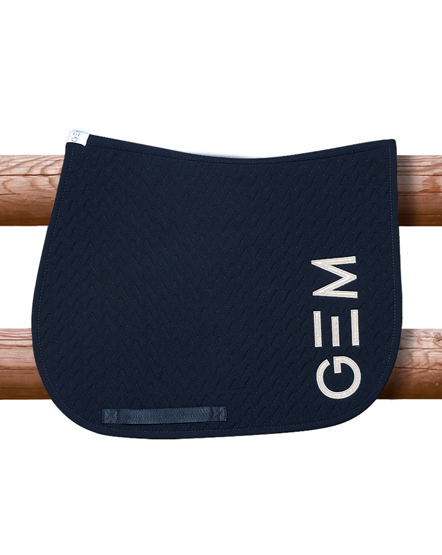 GEM - Tapis de selle "TEN" Marine