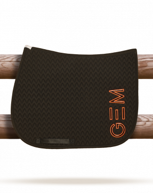 GEM - Tapis de selle "TEN" Noir/Néon