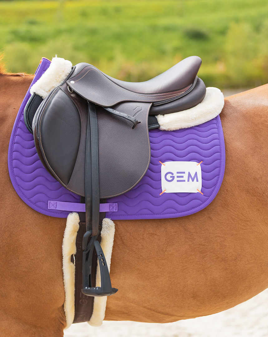 GEM - Tapis de selle "Touc Touc" Violet – Image 2