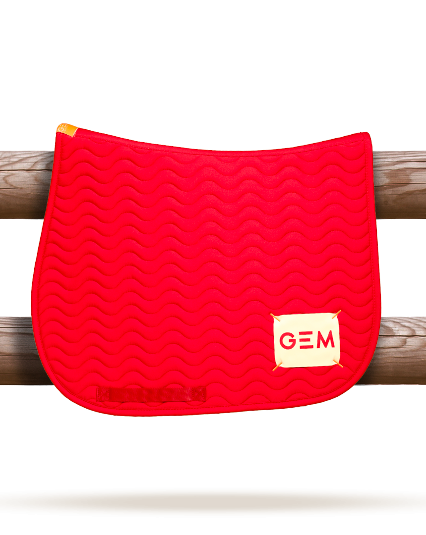 GEM - Tapis de selle "Touc Touc" Rouge
