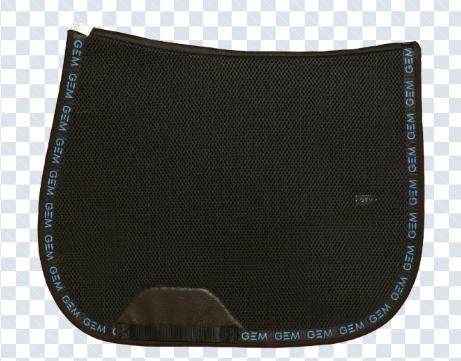 GEM - Tapis de selle "Mesh" Noir/Bleu