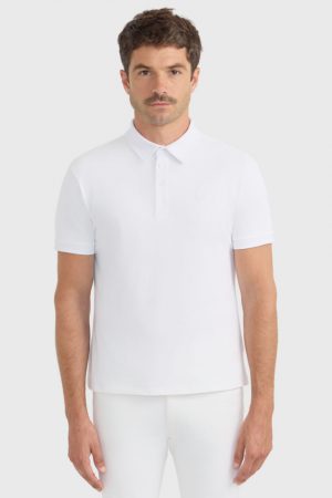 HARCOUR - Polo de concours "Preston" Blanc