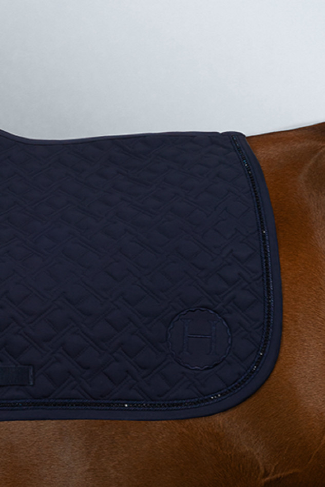 HARCOUR - Tapis de selle "Saphir" Marine – Image 2