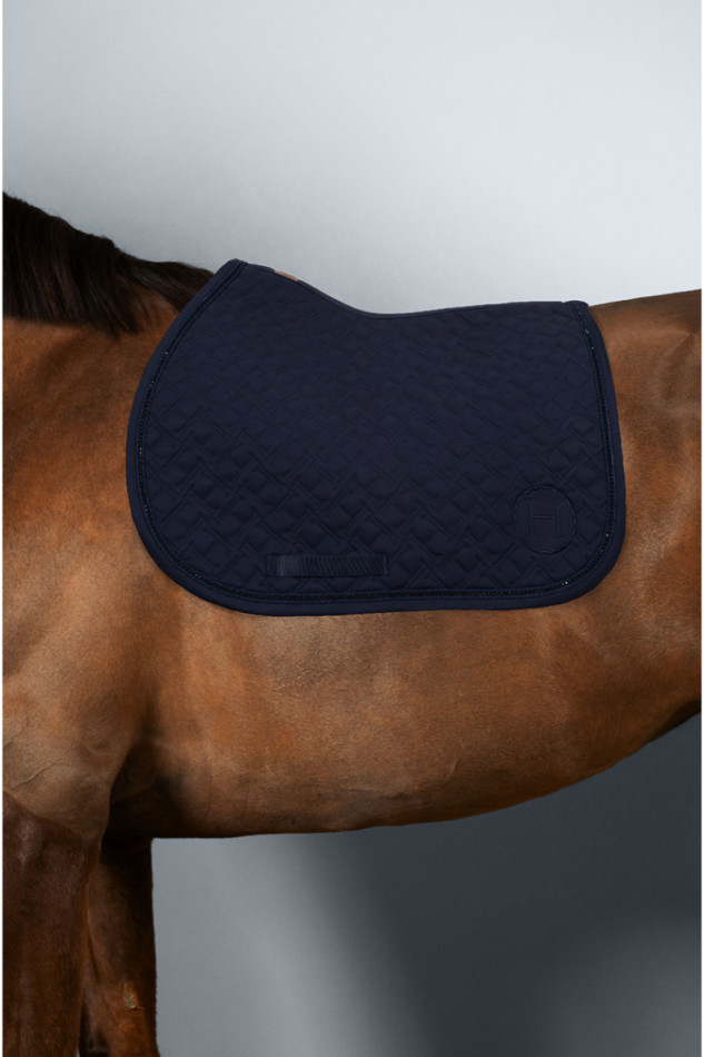HARCOUR - Tapis de selle "Saphir" Marine – Image 4