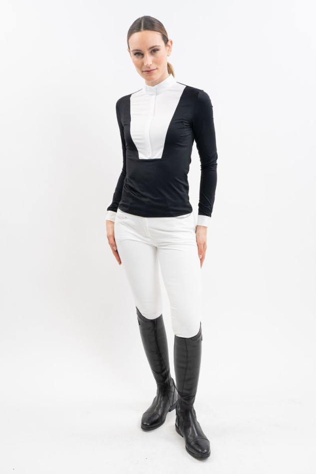 HARCOUR - Polo de concours ML "Stella" Noir – Image 6