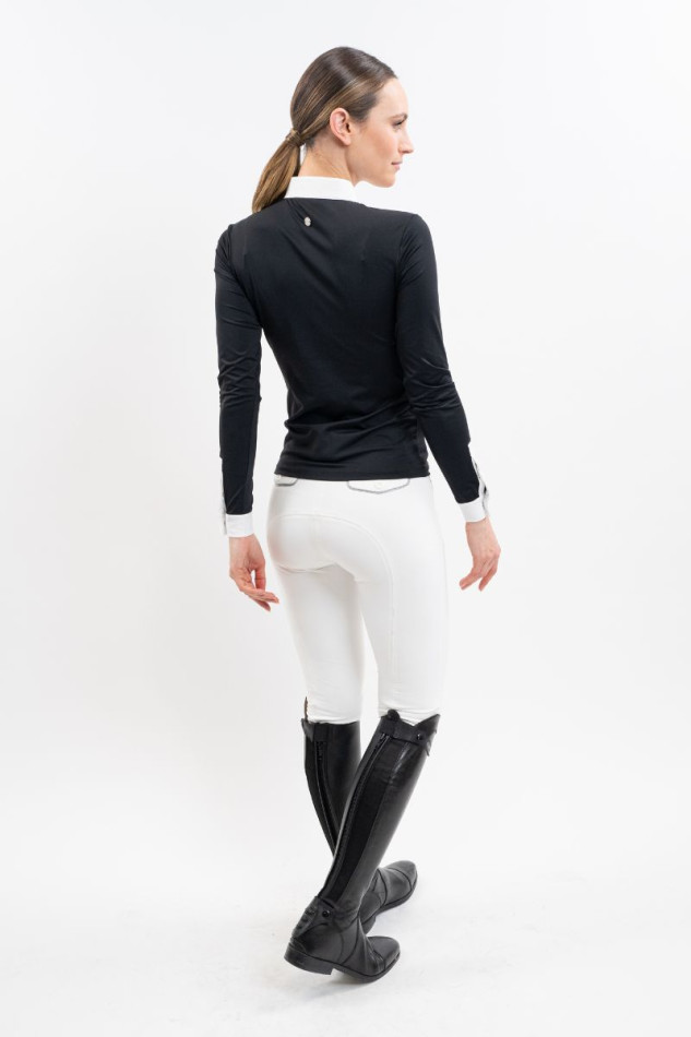 HARCOUR - Polo de concours ML "Stella" Noir – Image 5