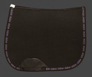 GEM - Tapis de selle "Mesh" Noir/Violet