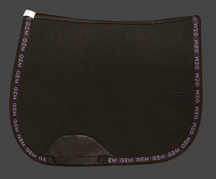 GEM - Tapis de selle "Mesh" Noir/Violet