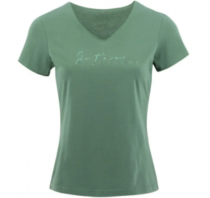 EQUITHEME - T-shirt Je t'aime "Rehane" XS Vert Sauge