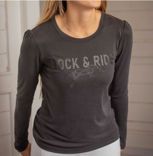 PENELOPE - T-shirt ML "Lovely" M Anthracite