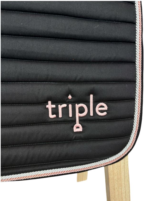 TRIPLE - Tapis de selle Noir – Image 2