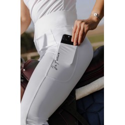 EQUITHEME - Legging Je t'aime "Flora" Blanc – Image 4