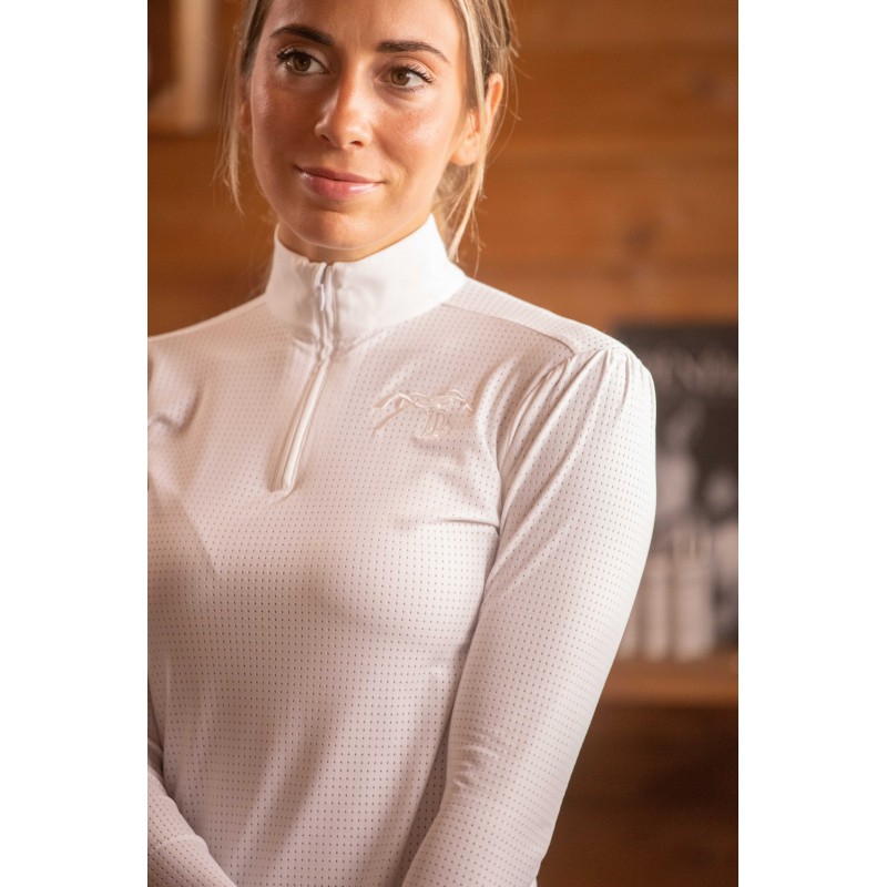 PENELOPE - Polo de concours ML "Bruges" Blanc – Image 2
