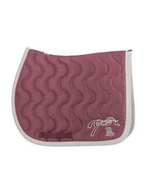 PENELOPE - Tapis de selle "Classique" Magenta / Blanc