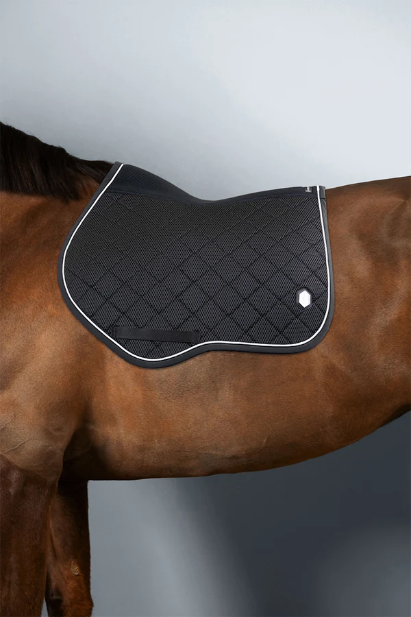 PRO-CONFORT - Tapis de selle 3D Mesh Velours "Dynamix" Noir