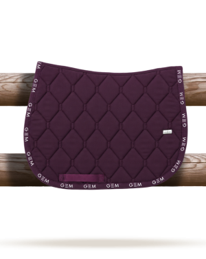 GEM - Tapis de selle "LOVE" Prune