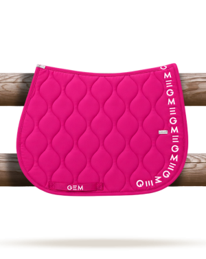 GEM - Tapis de selle "Essentiel" Magenta/Blanc