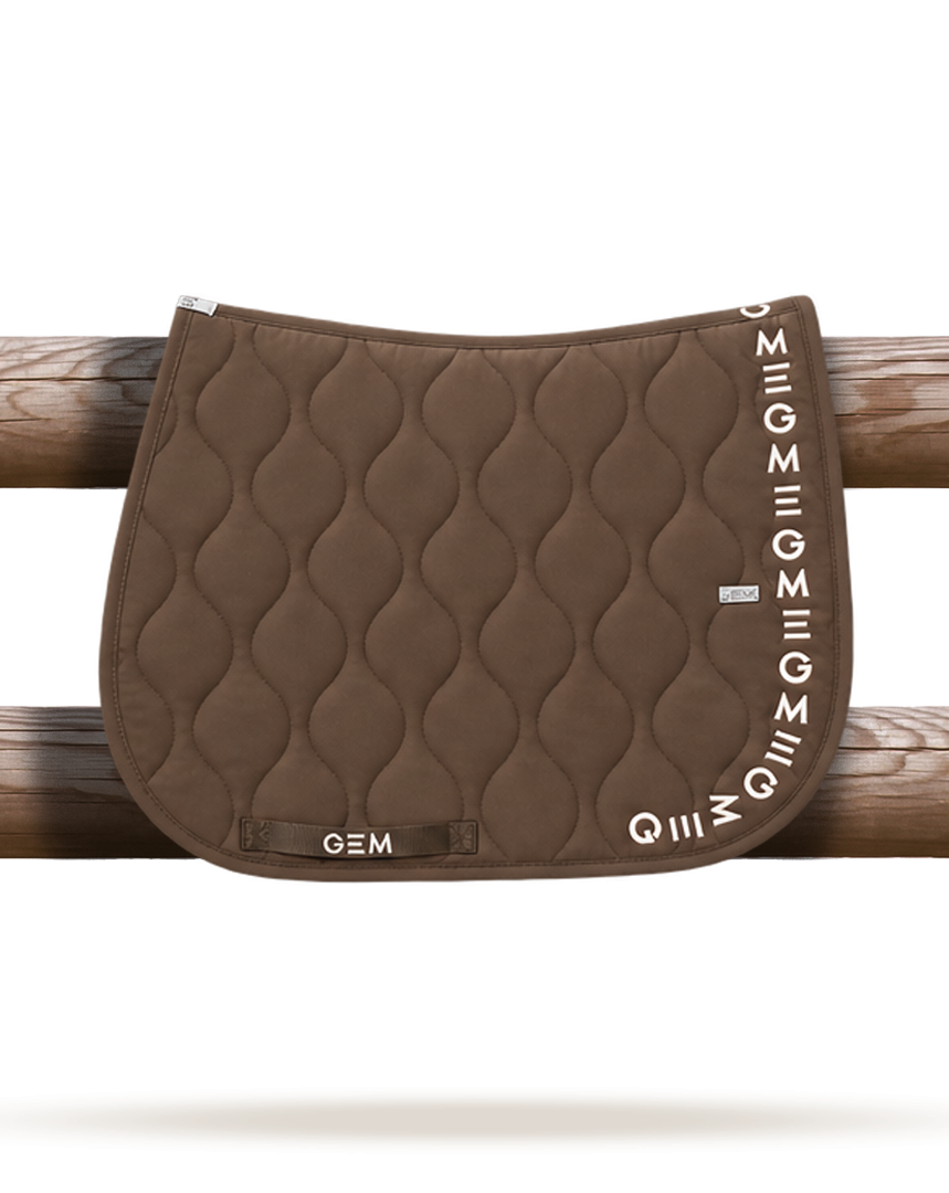GEM - Tapis de selle "Essentiel" Tiramisu/Écru