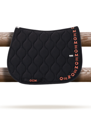 GEM - Tapis de selle "Essentiel" Noir/Corail