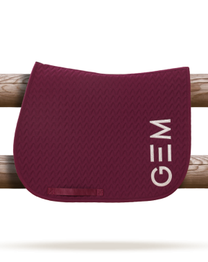 GEM - Tapis de selle "TEN" Bordeaux