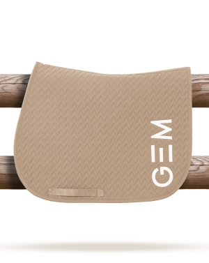 GEM - Tapis de selle "TEN" Latte