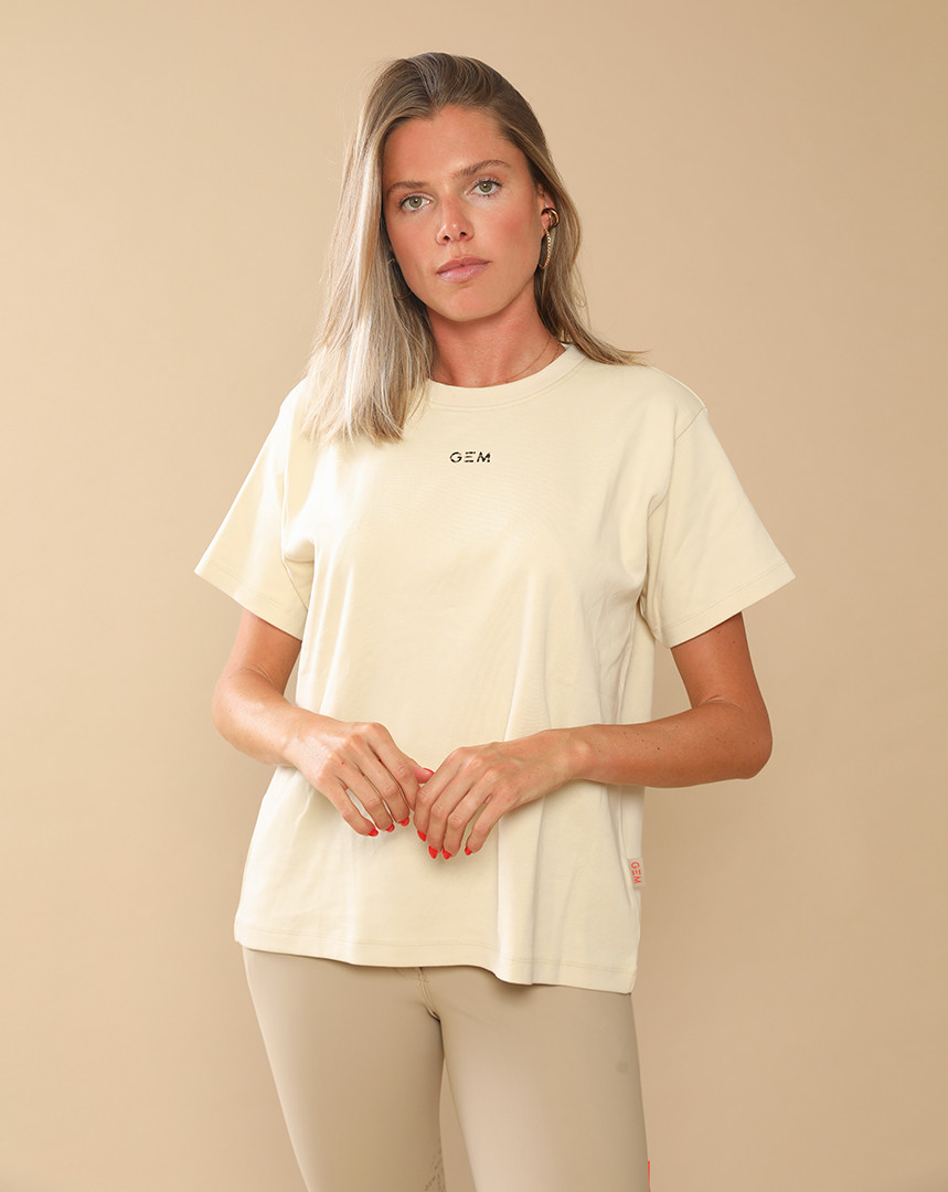 GEM - T-shirt "Éclair" Beige/Léopard