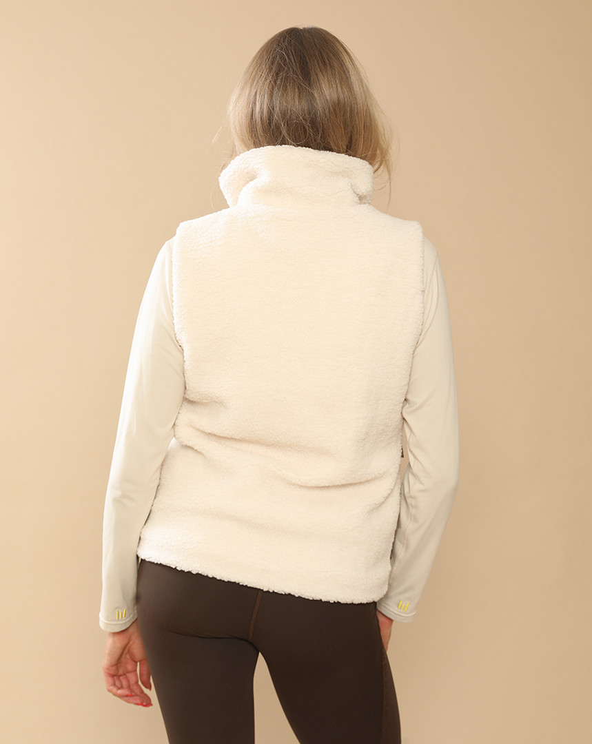 GEM - Veste sans manches "Charlie" Écru/Léopard – Image 7