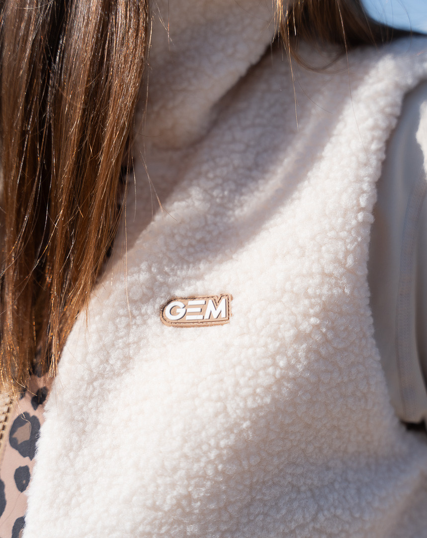 GEM - Veste sans manches "Charlie" Écru/Léopard – Image 9